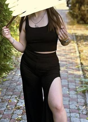 Штанці з розпорками по боках new look