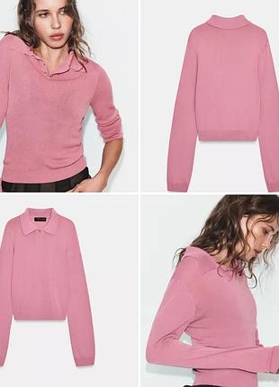 Поло світшот трикотажне зара zara