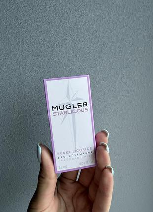 Mugler starlicious berry licorice eau gourmande объемом 1,2 мл