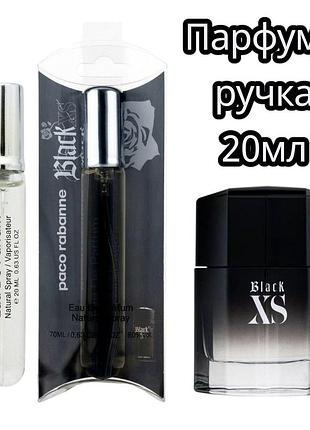 Paco rabanne black xs чоловічі міні парфуми 20 мл mini pen eau de parfum