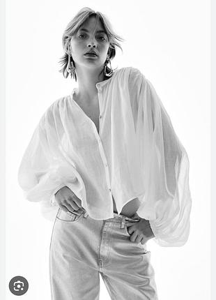 Рубашка батист рами h&amp;m