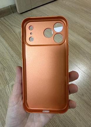 Чехол для iphone 17 pro max помаранчевий 2