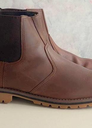 Timberland чоловічі чоботи челсі коричневі шкіра оригінал 45 46 розмір