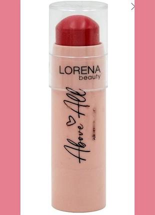 Кремовые румяна-стик lorena beauty above & all blush