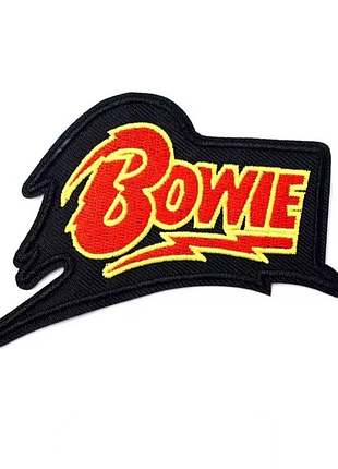 Термонашивка на одяг david bowie музична нашивка дивід-боуї музика рок-патч байкерська музика байкер music rock блискавка