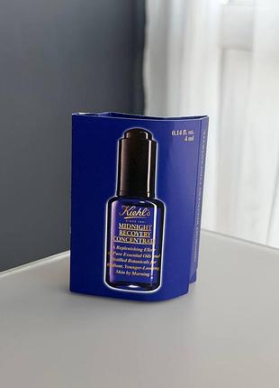 Kiehl's midnight recovery нічна відновлювальна cироватка-концентрат для шкіри обличчя