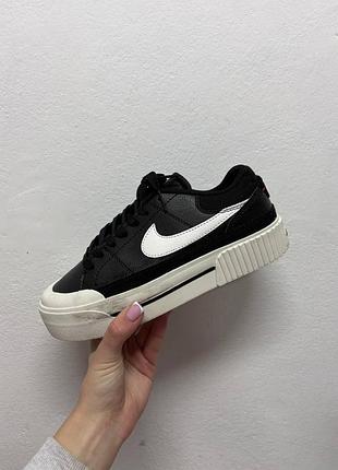 Уцінка кросівки nike court vision lift black