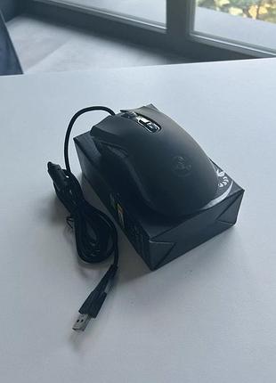 Провідна ігрова usb мишка hxsj з підсвічуванням | нова