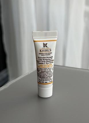 Hit kiehl's / dermatologist solutions інтенсивний концентрат з вітаміном с проти зморщок для шкіри навколо очей powerful-strength line-reducing