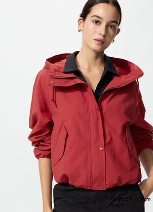Короткая парка ветровка из хлопковой смеси uniqlo