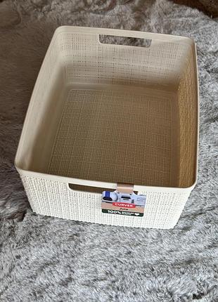 Curver jute, 4,5 л, кошик із ручками пластиковий в кольорі айворі
