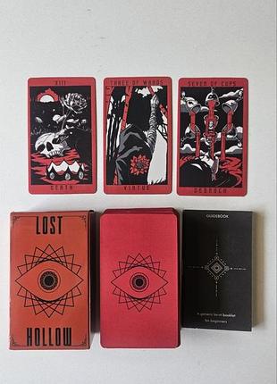 🔮 карты таро hollow red - 80 карт (78 + 2 дополнительных), красная колода, мистическое таро для гадания и духовных практик