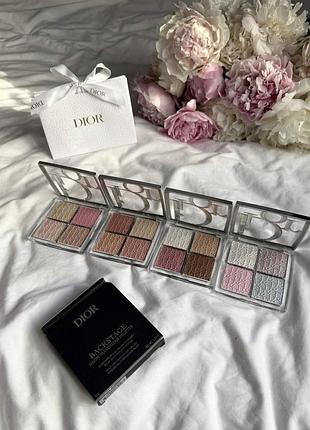 Палетка хайлайтерів dior backstage glow face palette