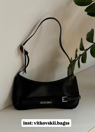 Сумочка le bisou ceinture leather shoulder bag in black💋