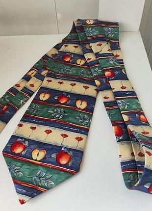 Винтажный шелковый галстук st michael от marks &amp; spencer (100% silk)