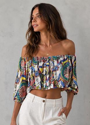 Блуза топ, вкорочена блузка, сорочка, кофта в стилі dolce&gabbana