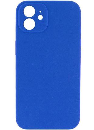 Чехол silk full camera protective (aa) no logo для apple iphone 12 (6.1") синий / capri blue