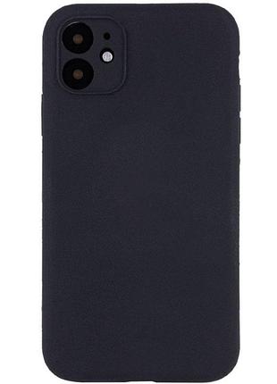 Чехол silk full camera protective (aa) no logo для apple iphone 12 (6.1") черный / black