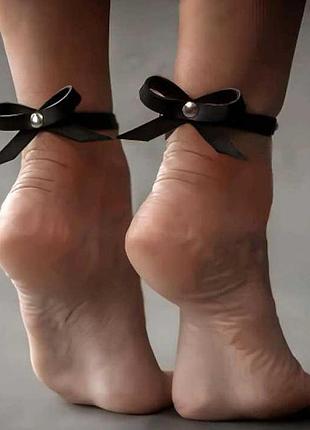Жіночі браслети з бантиками на ноги sv leather ankle 2 шт.