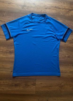 Чоловіча тренувальна футболка nike dri-fit l-xl синя оригінал спортивна бігова нові колекції