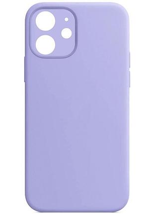 Чехол silk full camera protective (aa) no logo для apple iphone 12 (6.1") сиреневый / lilac