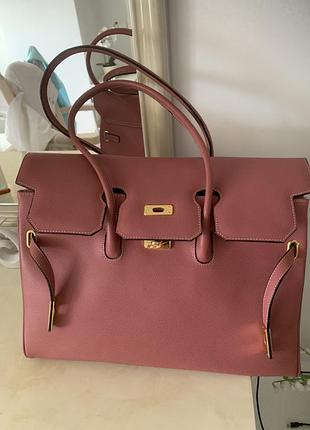 Сумка натуральна шкіра у стилі birkin
