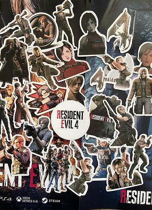 Наклейки/наліпки resident evil 4
