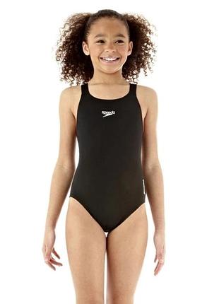 Чорний дитячий купальник speedo
