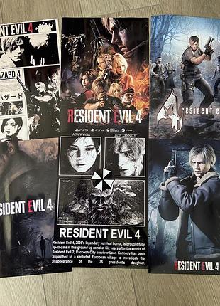 Самоклейкі постери на тематику гри resident evil 4