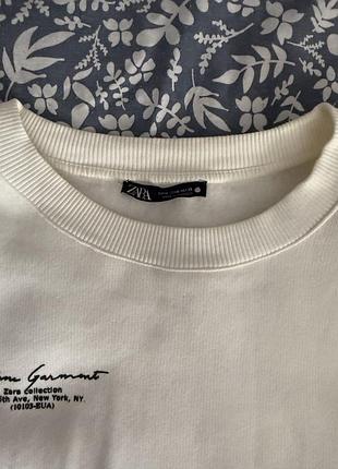 Zara світшот білий 2