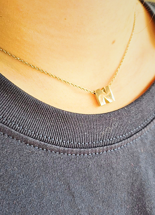 Колье avon, initial n, 1979 год, винтаж