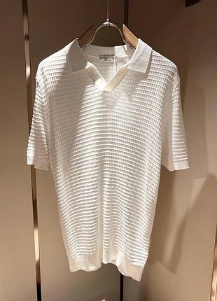 Чоловіче вʼязане поло з трикотажу bottega veneta