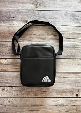 Сумка через плече месенджер барсетка adidas еко шкіра