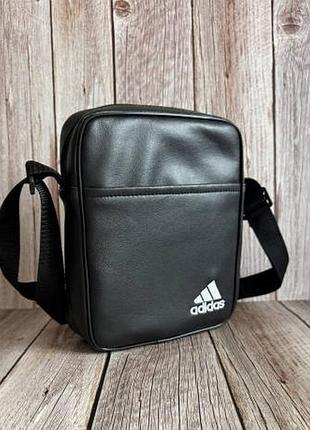 Сумка через плече месенджер барсетка adidas еко шкіра 5