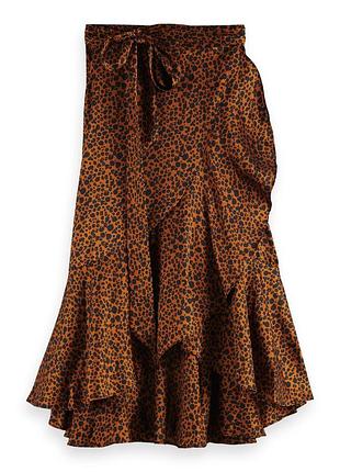 Спідниця на запах леопардова scotch and soda