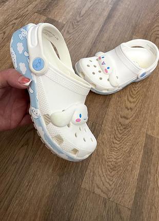 Сабо  crocs cinnamoroll кроксы 30 -31