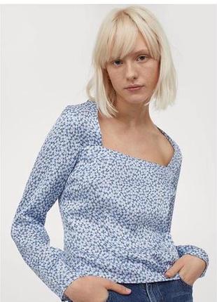 Ніжна віскозна блуза топ h&m