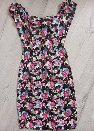 Брендовое дизайнерское винтажное ретро платье из коттона по фигуре collectif vintage