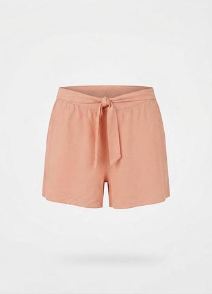 Шорты primark женские пудровые с завязками вискоза размер uk 12 / eur 40