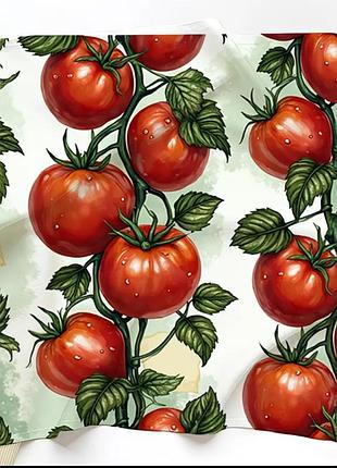 Хустка з томатним принтом 50×50 см 🍅