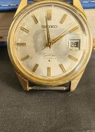 Вінтажний механічний годинник seiko sportsman 17 jewels (1969 р., japan) – на ходу