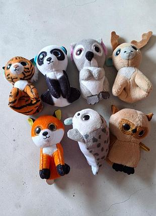 Коллекция мягких игрушек мини глазастики tty beanie boos happy meal мак дональдс- 7 шт