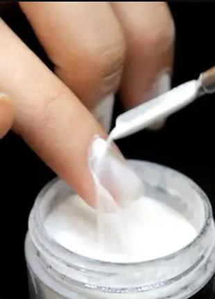 Пудра акриловая прозрачная kodi professional для ногтей, наращивания и коррекции perfect clear powder 14 гр