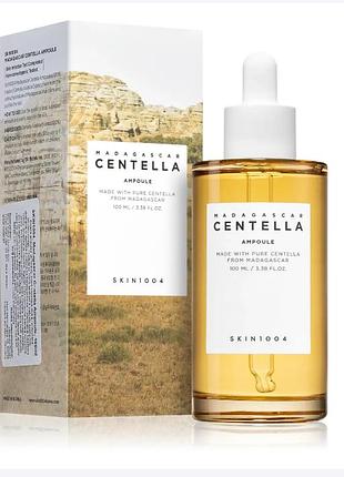 Успокаивающая ампульная сыворотка для лица skin1004 madagascar centella ampoule с 100% центеллой, 100 мл