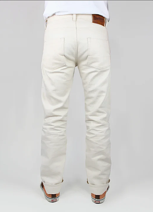 Мужские джинсы селитель деним blue blanket off white straight-leg japan selvedge denim style p01 it101 - 29