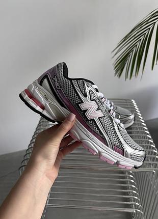 Шикарні легкі кросівки new balance 740 grey silver pink