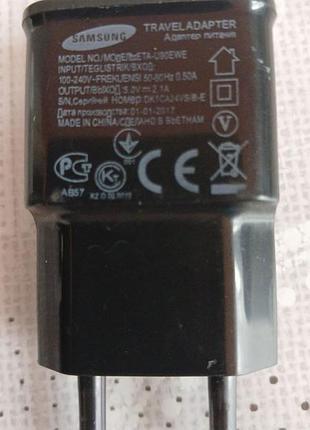 Зарядний пристрій samsung eta-u90ebe usb 5v 2a оригінал