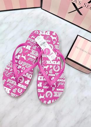 Вьетнамки / шлепанцы. pink. victoria’s secret. оригинал 🇺🇸