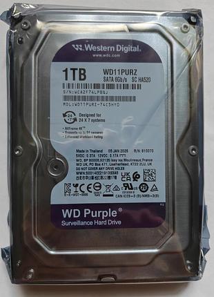 Жорсткий диск western digital purple wd11purz 1tb