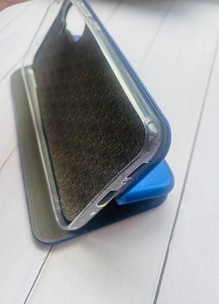 Чохол-книжка синій з малюнком на samsung galaxy a54 5g (a546) нічні квіти (принт 432)